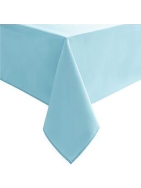 NEW Waterproof Tablecloth- Washable. Indoor and Outdoor Use, Sky Blue, 70”x90”